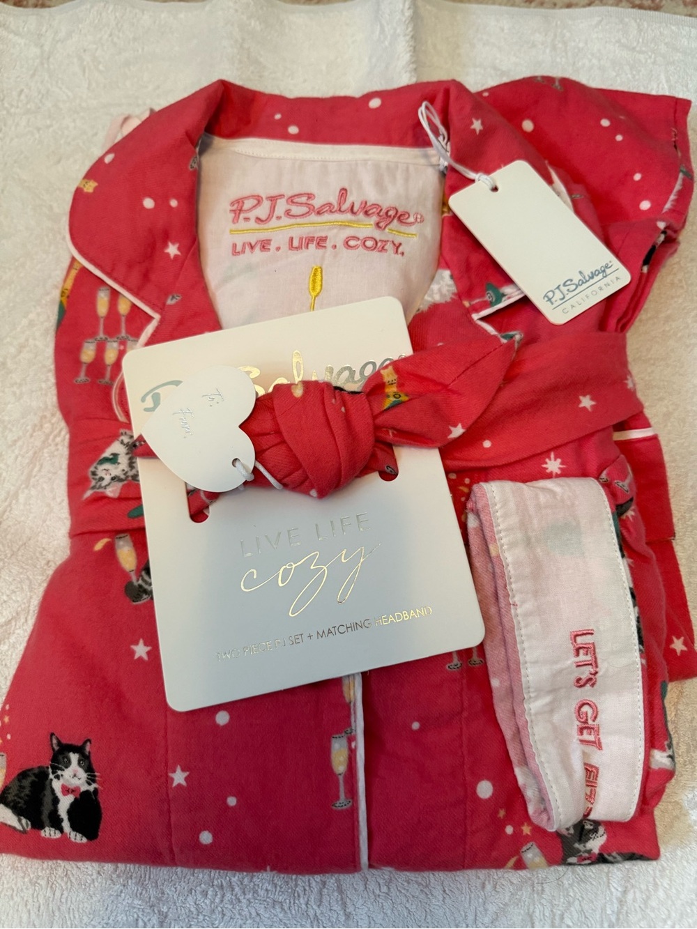 P.J. Salvage Cat Cozy Pajama Set
